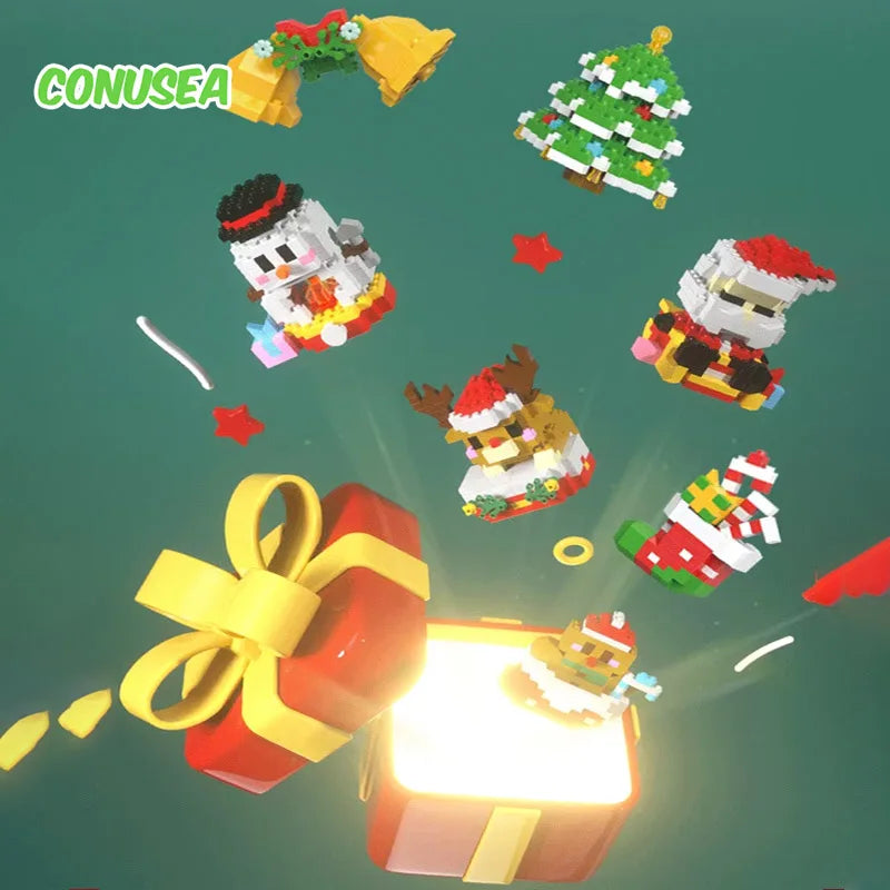 SnowBloom™ Christmas Micro Building Blocks – Gift Set