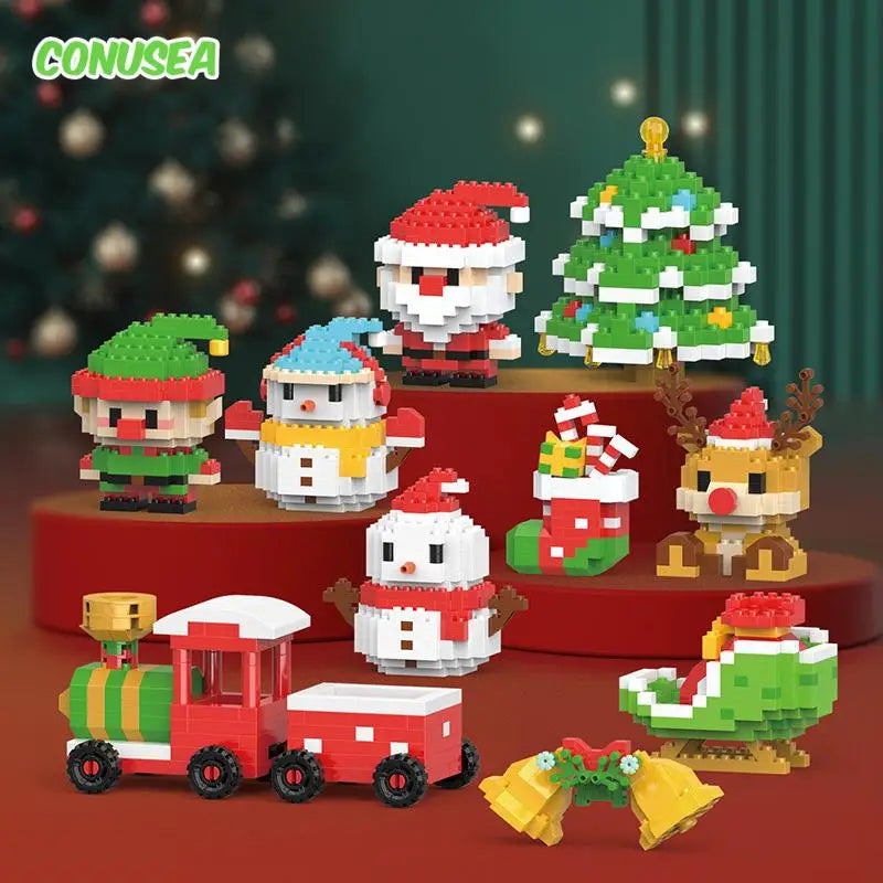 SnowBloom™ Christmas Micro Building Blocks – Gift Set