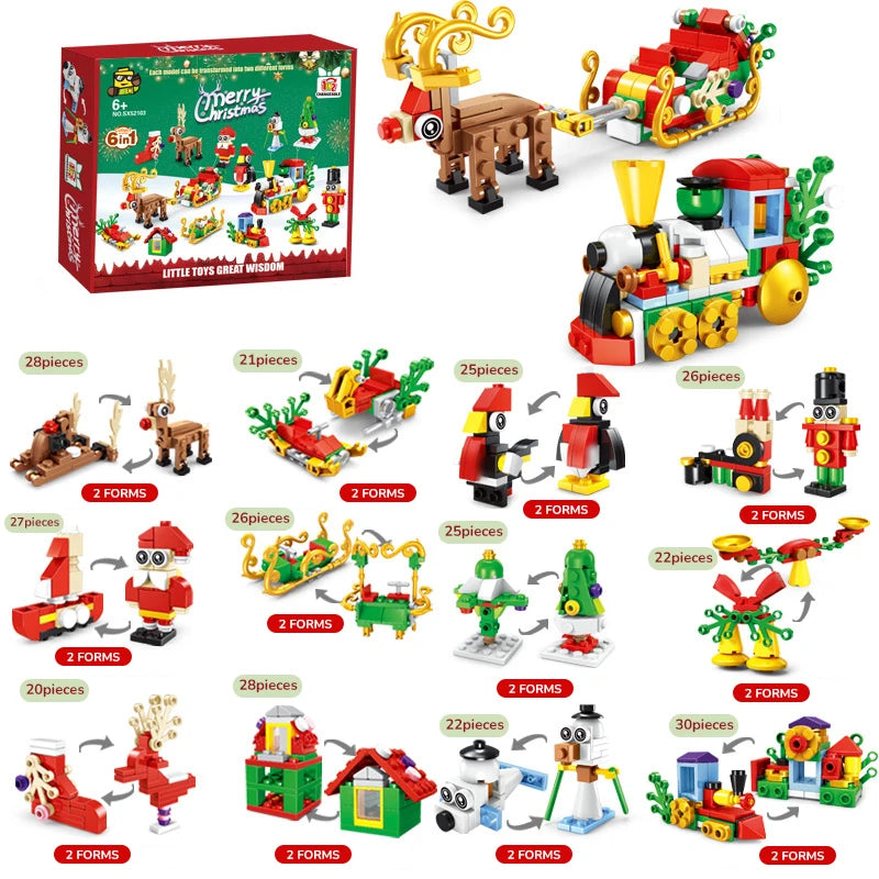 SnowBloom™ Christmas Micro Building Blocks – Gift Set