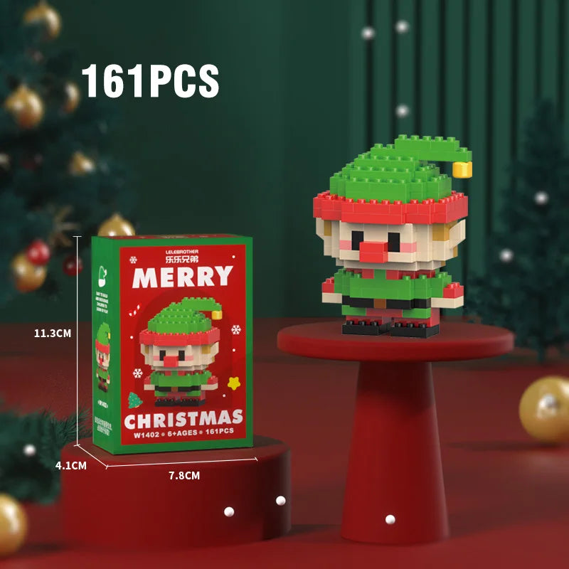 SnowBloom™ Christmas Micro Building Blocks – Gift Set