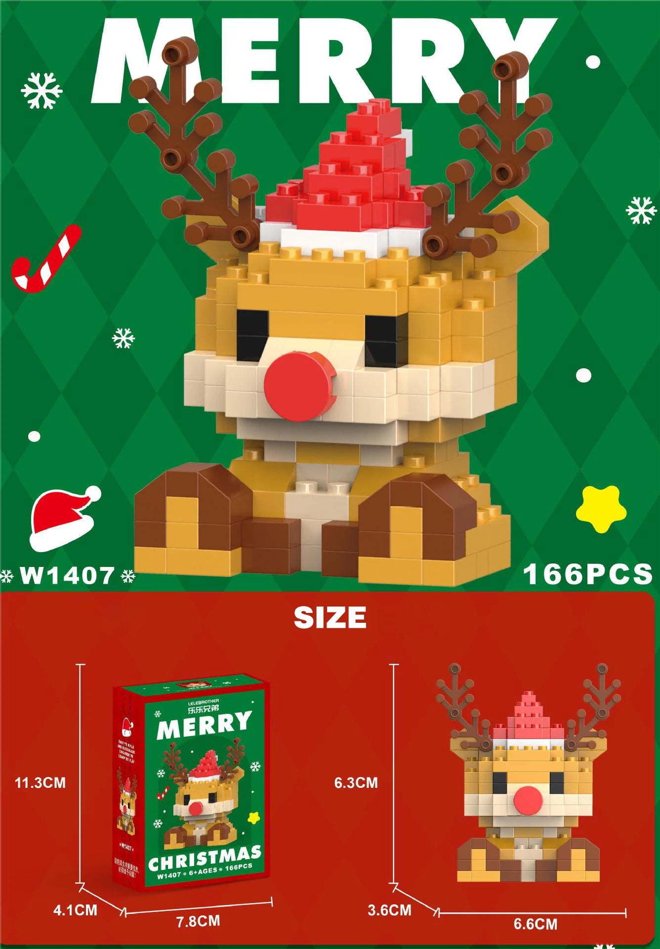 SnowBloom™ Christmas Micro Building Blocks – Gift Set