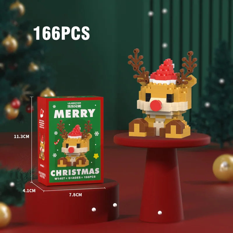 SnowBloom™ Christmas Micro Building Blocks – Gift Set