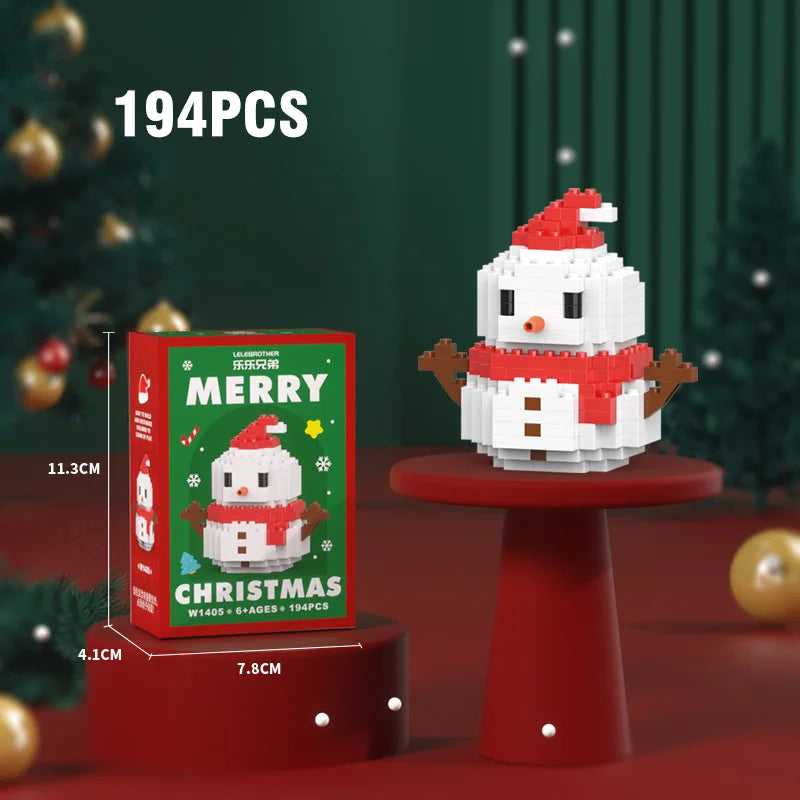 SnowBloom™ Christmas Micro Building Blocks – Gift Set