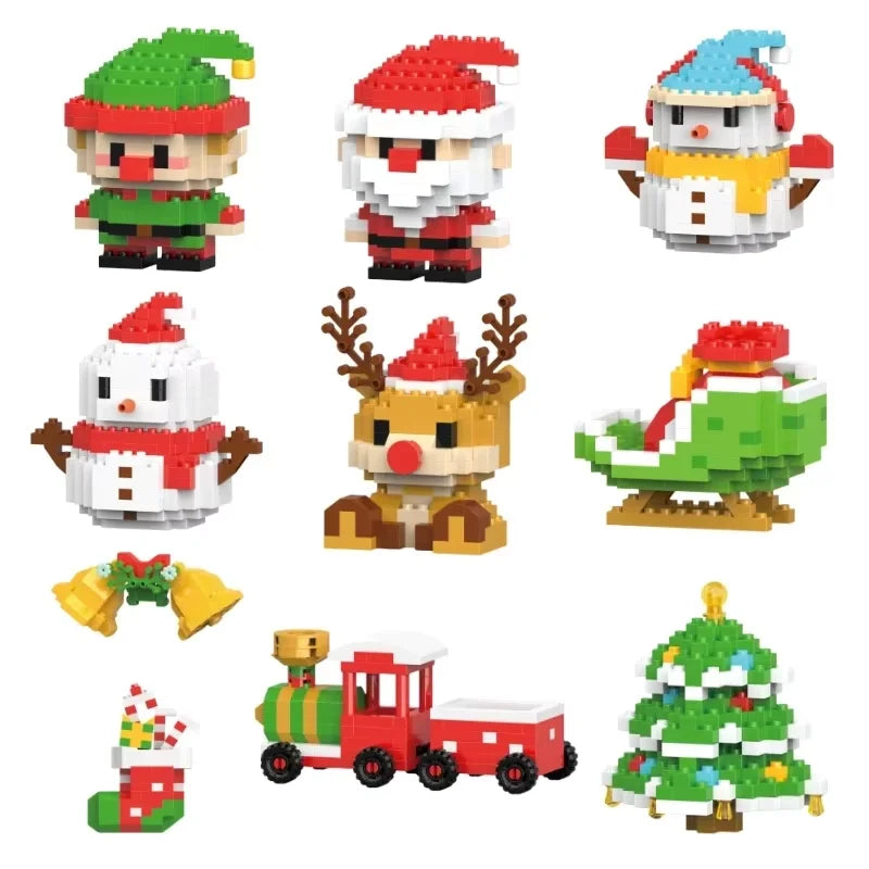 SnowBloom™ Christmas Micro Building Blocks – Gift Set