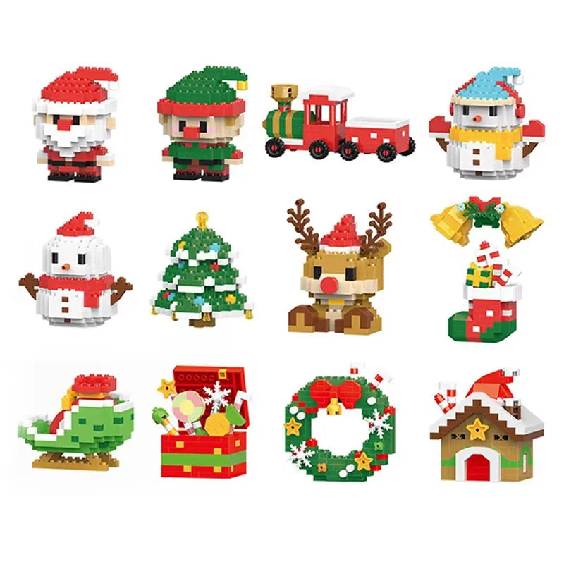 SnowBloom™ Christmas Micro Building Blocks – Gift Set