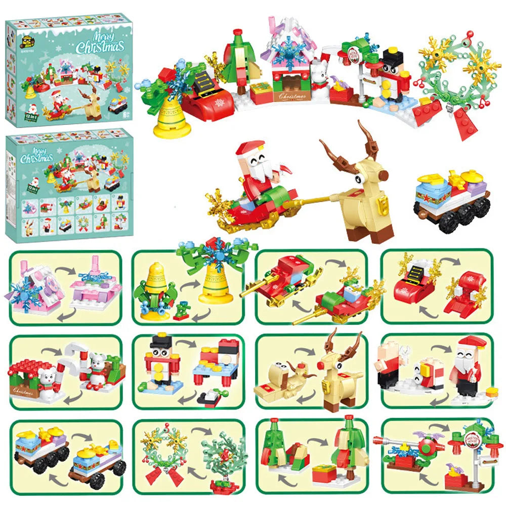 SnowBloom™ Christmas Micro Building Blocks – Gift Set