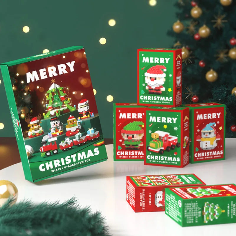 SnowBloom™ Christmas Micro Building Blocks – Gift Set