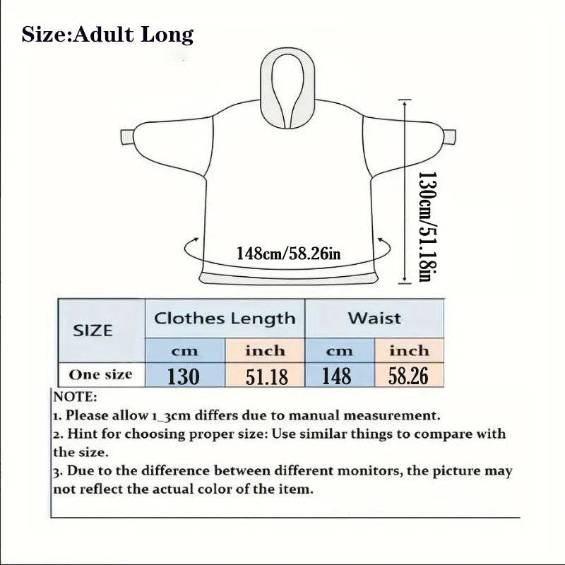 SnowBloom™ Oversized Christmas Hoodie Blanket