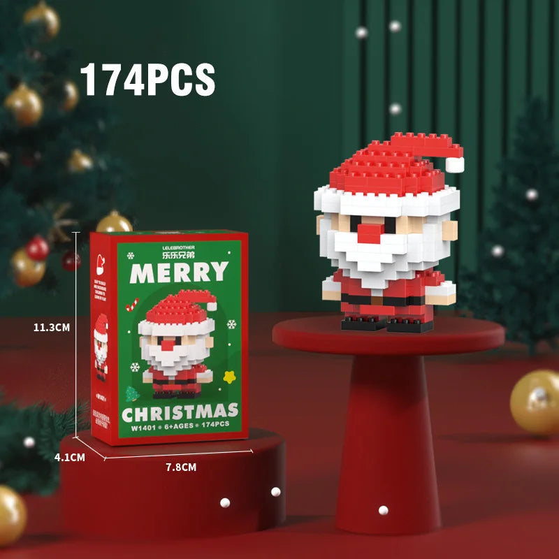 SnowBloom™ Christmas Micro Building Blocks – Gift Set