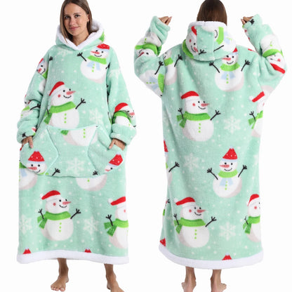 SnowBloom™ Oversized Christmas Hoodie Blanket