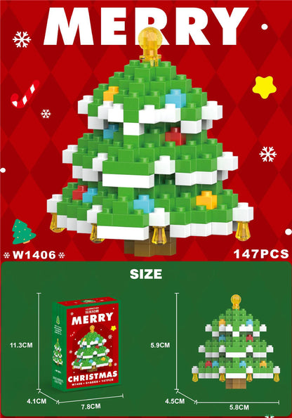SnowBloom™ Christmas Micro Building Blocks – Gift Set