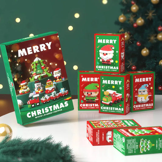 SnowBloom™ Christmas Micro Building Blocks – Gift Set