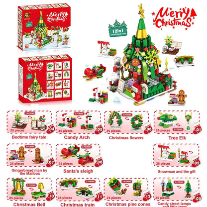 SnowBloom™ Christmas Micro Building Blocks – Gift Set