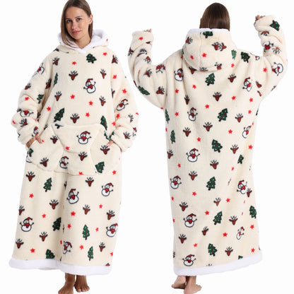 SnowBloom™ Oversized Christmas Hoodie Blanket